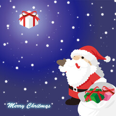 クリスマス　サンタクロース　キャラクター　イラスト2