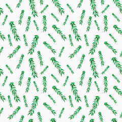willow leaves theme pattern style illustration
