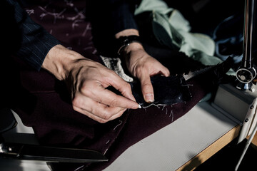 Designer using chalk