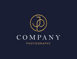 Initials letter JP logo