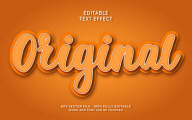 original editable text effect