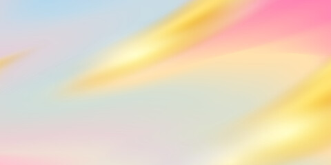 Background design in golden abstract horizontal pastel hologram