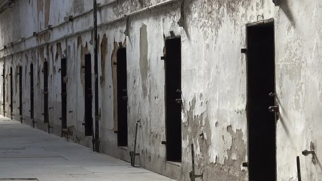 Prison cell doors in Eastern State Penitentiary.