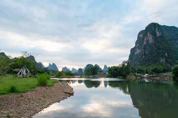 The natural scenery of Yangshuo, Guilin, China