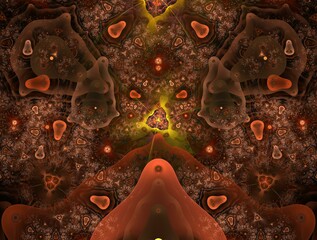 Imaginatory fractal abstract background Image