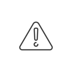 Attention, warning line icon