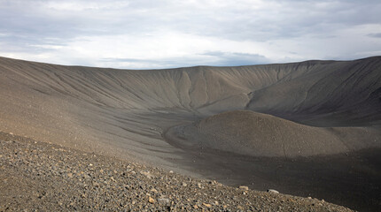 Fototapeta na wymiar Hverfjall crater in Myvatn area, Iceland