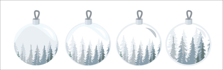 Christmas trees, spruce, balls, Christmas balls, balls on a Christmas tree, Christmas, trees, holidays, forest, new year, herringbone, poster, coniferous forest, holidays, taiga, pines, background, wi