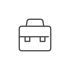 Briefcase line icon