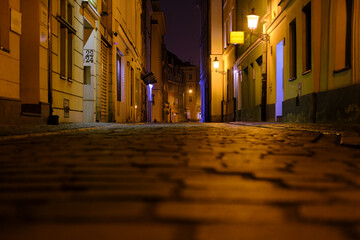 Streets of the city of  Poznan
