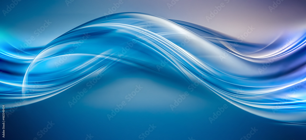 Poster bright blue background