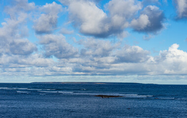 Fototapeta premium clouds over the sea
