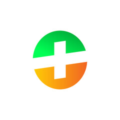 Online medical app tech logo design