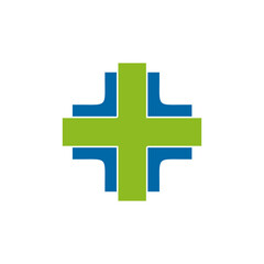 Obraz premium Online medical app tech logo design