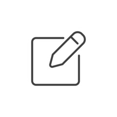 Edit pen line icon