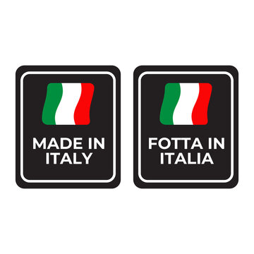 Made in Italy emblem label product logo symbol design