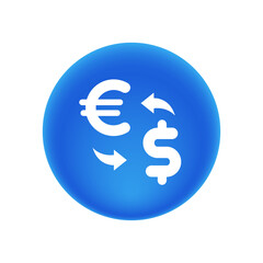 Exchange Euro to Dollar - Sticker