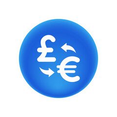 Exchange Pound to Euro - Sticker