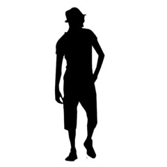 male short pants hat casual wear