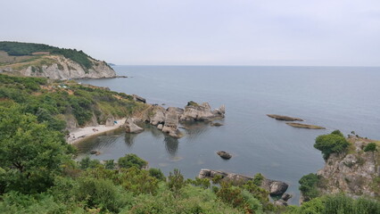 Beautiful sea landscape of the Black Sea in Turkey