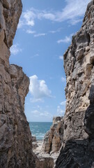 Beautiful sea landscape of the Black Sea in Turkey