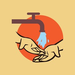 hand wash vector design