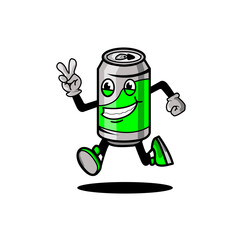Cute Character Junk Food Cola Drink