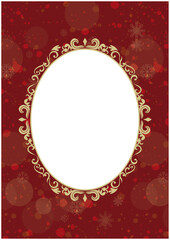 フレーム　アンティーク　クリスマス