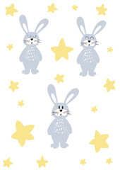 Obraz premium set of rabbits