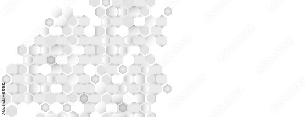 Aufkleber Illustration of hexagon pattern. Vector abstract pattern with hexagon shapes