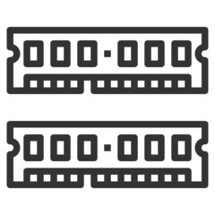 RAM  LINE ICON