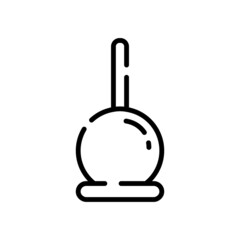 Japanese food line icon on white background