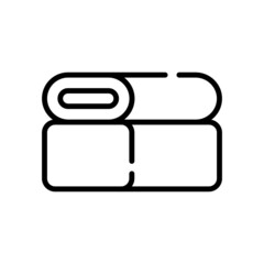 Japanese food line icon on white background