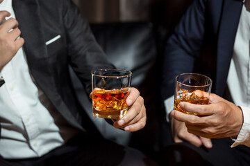 whiskey, for a friendly party in a bar or a restaurant.