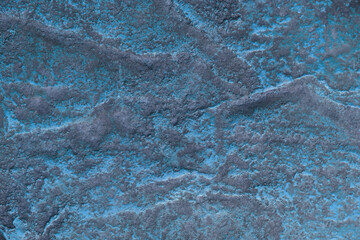Blue turquoise slate stone wall texture background in natural pattern for decorative interior and exterior.