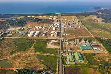 Dung Quat oil factory or Binh Son oil refinery, Dung Quat, Quang Ngai, Vietnam