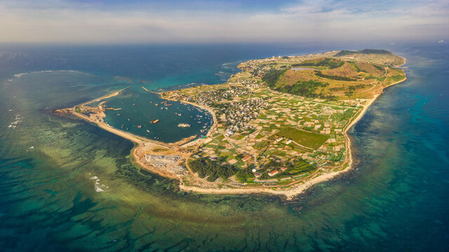 Cu Lao Re or Ly Son island or Volcanic island, Quang Ngai, Vietnam. 