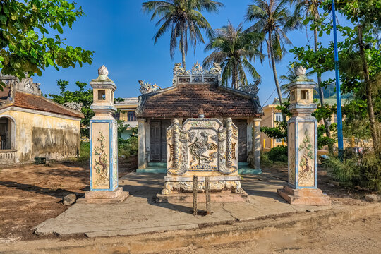Dinh lang An Hai or An Hai village temple at Ly Son island, Quang Ngai, Vietnam
