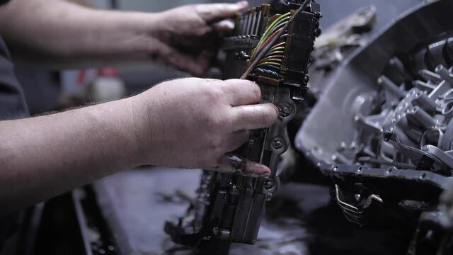 automatic transmission repair, restoration of hydraulic unit