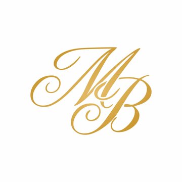 MB initial monogram logo
