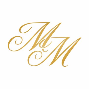 MM initial monogram logo