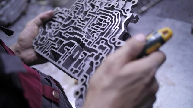 automatic transmission repair, restoration of hydraulic unit