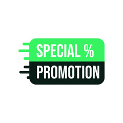special promotion tag template style vector illustration design