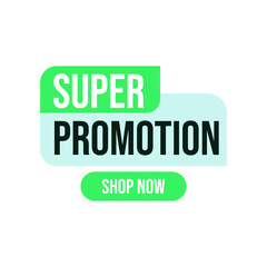 super promotion banner template style vector illustration design