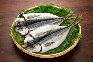 鯵開きの一夜干し