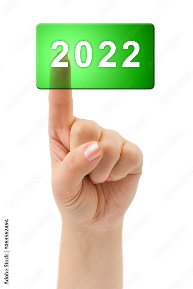 Sticker Hand and button 2022