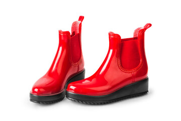 Red women boots
