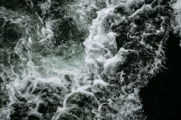 Fototapeta na wymiar water waves and foam