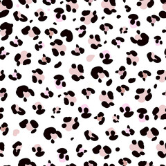 Baby leopard seamless fabric design pattern