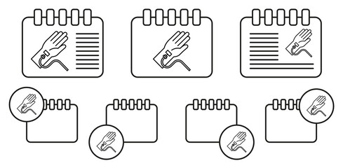 Blood transfusion vector icon in calender set illustration for ui and ux, website or mobile application